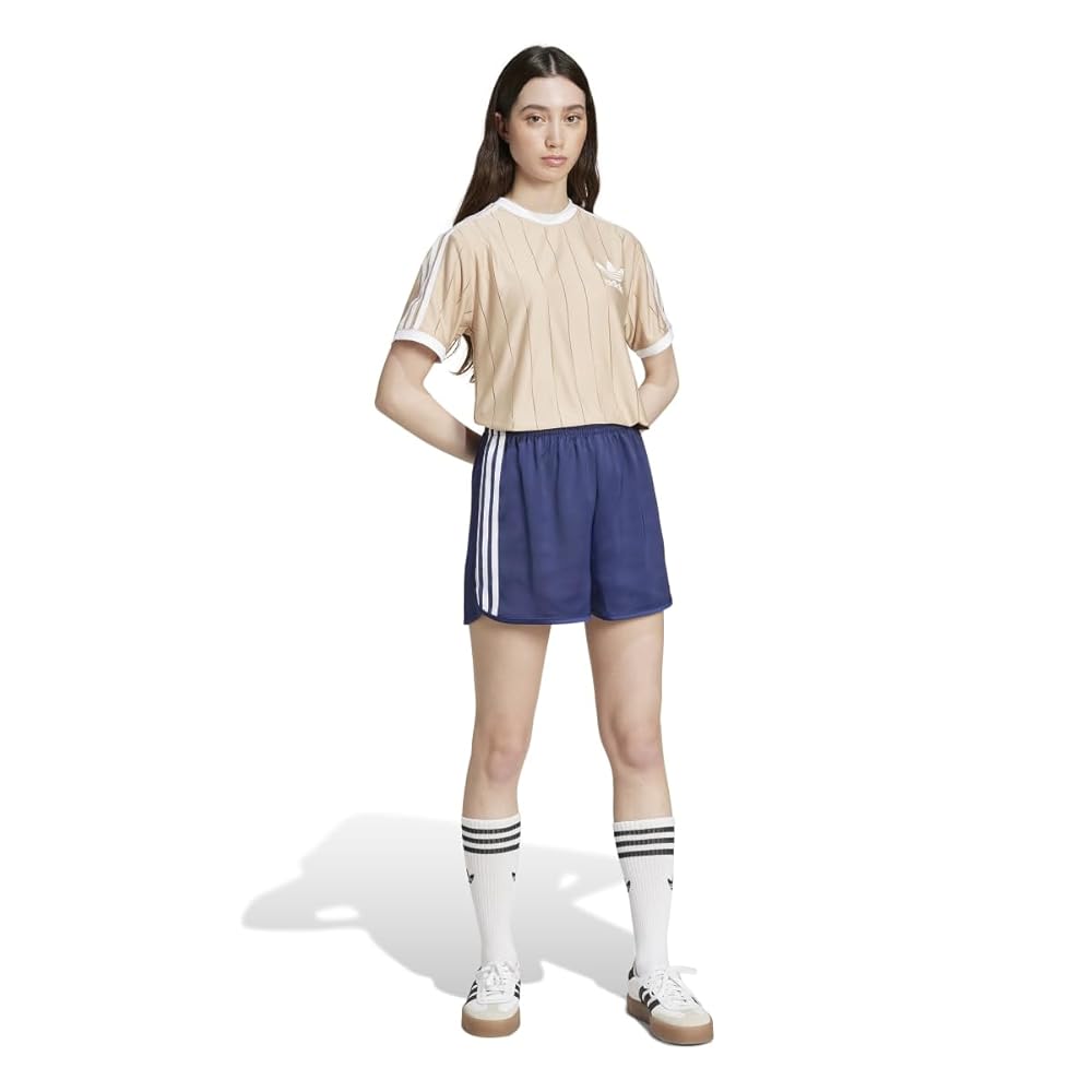 ADIDAS ORIGINALS Tシャツ スリム ピンストライプ 韓国 半袖 ADIDAS ORIGINALS☆Tシャツ スリム ピンストライプ 韓国 半袖